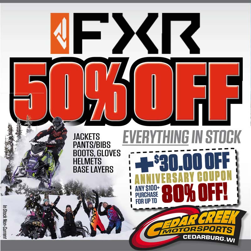 30th Anniversary Celebration Cedar Creek Motorsports West Bend Snow